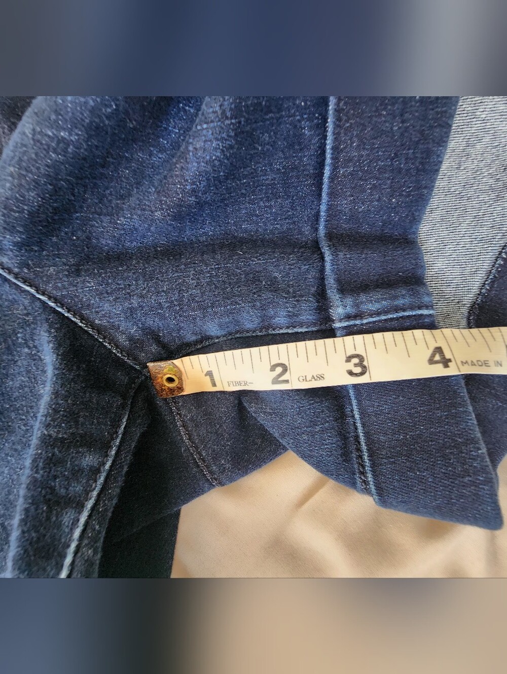 Dear John Dark Blue Cuffed Slashed Pockets Women's Denim Shorts Size 27 - Picture 11 of 11